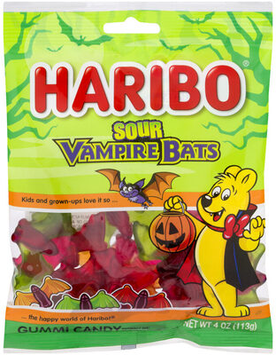 Sour Vampire Bats Gummi Candy, Sour