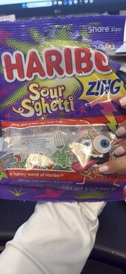 Haribo, Gummi Candy, Sour S'Ghetti, Sour S'Ghetti