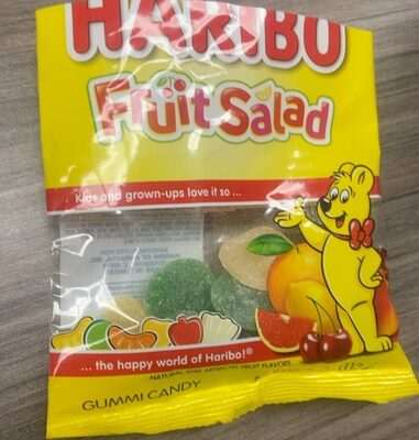 Fruit Salad Cherry, Orange, Peach, Grapefruit, Lemon, Passion Fruit Gummi Candy, Fruit Salad