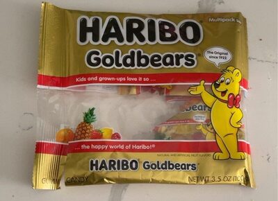 Pineapple, Lemon, Raspberry, Orange, Strawberry Gold Bears Gummi Candy, Pineapple, Lemon, Raspberry, Orange, Strawberry