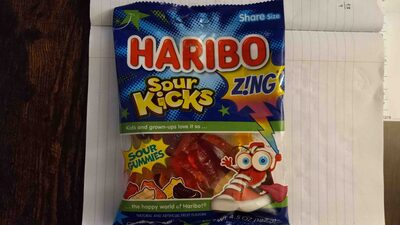 Z!Ng Sour Kicks Gummi Candy, Z!Ng Sour Kicks