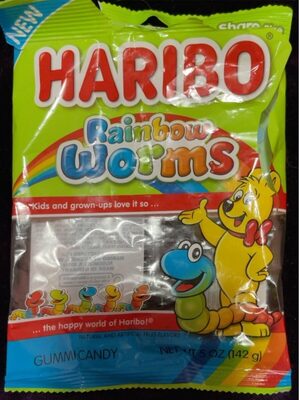 Rainbow Worms Gummi Candy, Rainbow Worms
