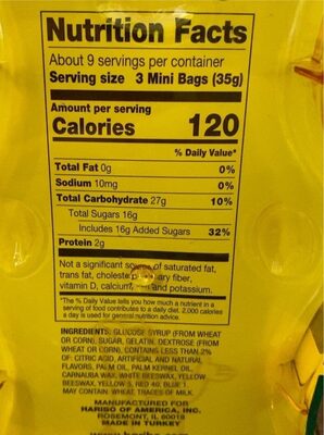 Goldbears Fruit Flavor Gummi Candy, Goldbears