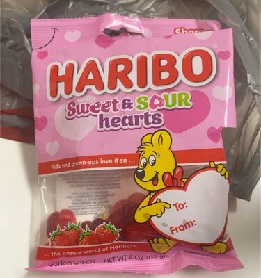 Sweet & Sour Hearts Gummi Candy, Sweet & Sour