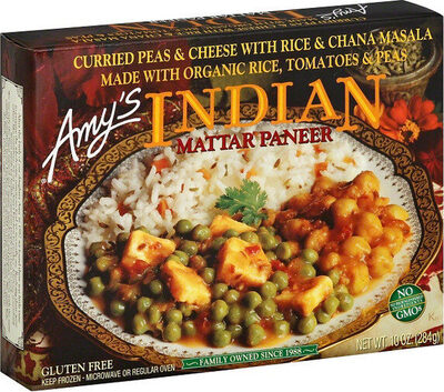 Indian Mattar Paneer Curried Peas & Cheese With Chana Masala, Indian Mattar Paneer