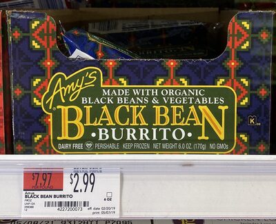 Black Bean Burrito, Black Bean