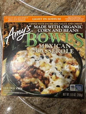 Mexican Casserole Light In Sodium Bowls Topped With Enchilada Sauce And Cheese, Mexican Casserole