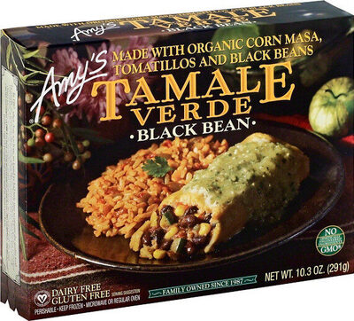 Tamale Verde Black Bean Made With Organic Corn Masa, Tomatillos And Black Beans, Black Beans