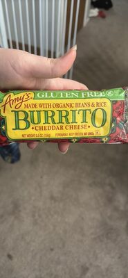 Cheddar Cheese Gluten Free Burrito, Cheddar Cheese