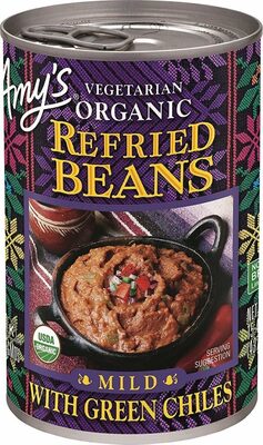 Refried Beans With Green Chiles, Green Chiles