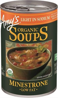 Minestrone Light In Sodium Organic Soups, Minestrone