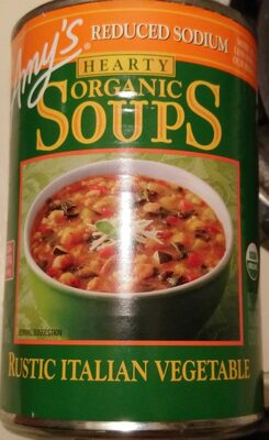 Rustic Italian Vegetable Hearty Organic Soups, Rustic Italian Vegetable