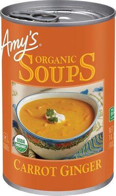 Carrot Ginger Organic Soups, Carrot Ginger