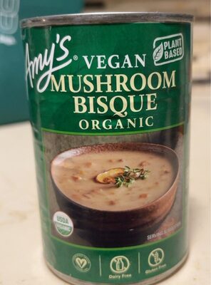 Vegan Organic Mushroom Bisque, Mushroom Bisque