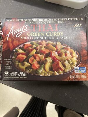 Thai Green Curry Organic Fire Roasted Sweet Potatoes, Spinach And Jasmine Rice, Thai Green Curry