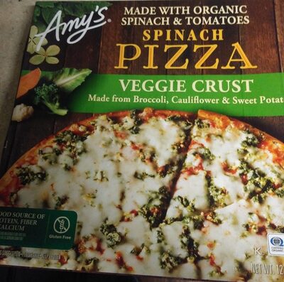 Spinach Veggie Crust Pizza, Spinach