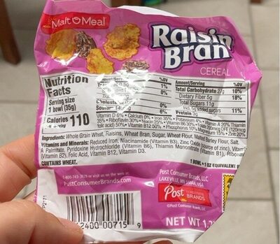 Raisin Bran Cereal, Raisin Bran