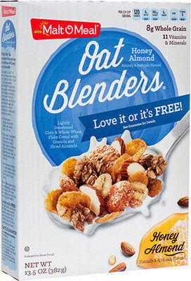 Lightly Sweetened Corn & Whole Wheat Flake Cereal With Granola And Sliced Almonds, Honey Almond