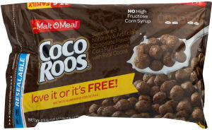 Sweetened Corn Puff Cereal With Real Cocoa, Sweetened Corn Puff Cereal With Real Cocoa