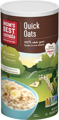 100% Whole Grain Quick Oats, Whole Grain