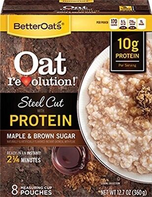 Instant Oatmeal With Flax Seeds With Protein, Maple & Brown Sugar