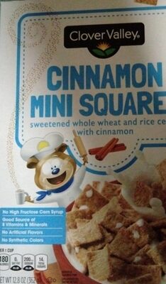 Cinnamon Mini Squares Sweetened Whole Wheat And Rice Cereal, Cinnamon Mini Squares