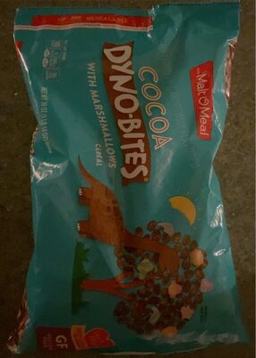 Cocoa Flavored Dyno-Bites With Marshmallows Cereal, Cocoa