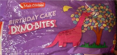 Birthday Cake Flavored Dyno-Bites Cereal, Birthday Cake