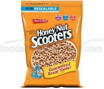 Sweetened Whole Grain Oat Cereal With Real Honey, Honey Nut Scooters