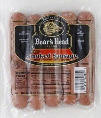 Skinless Hot Smoked Uncured Sausage