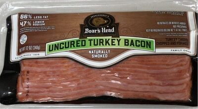 Smoked Uncured Turkey Bacon, Smoked Uncured Turkey