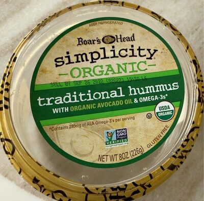 Organic Traditional Hummus