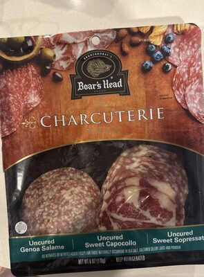 Charcuterie Trio, Uncured Genoa Salame, Uncured Sweet Capocollo, Uncured Sweet Sopressata