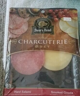 Hard Salami & Smoked Gouda Cheese Charcuterie Duet