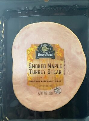 Smoked Maple Turkey Steak, Smoked Maple