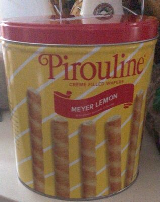 Meyer Lemon Creme Filled Wafers, Meyer Lemon
