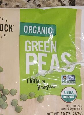 Green Organic Peas, Green