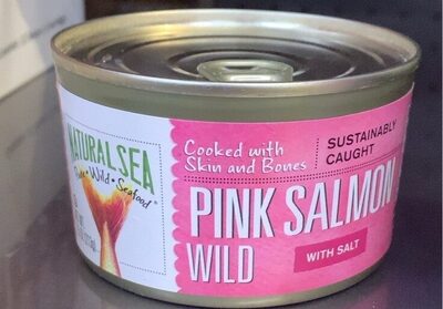 Pink Wild Salmon With Salt, Pink With Salt