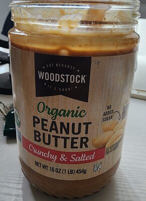 Organic Peanut Butter, Crunchy