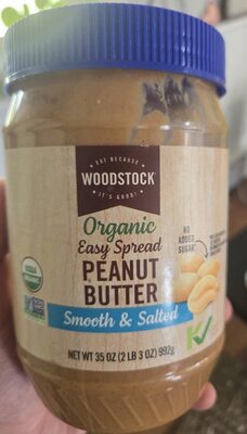 Smooth & Salted Organic Easy Spread Peanut Butter, Smooth & Salted