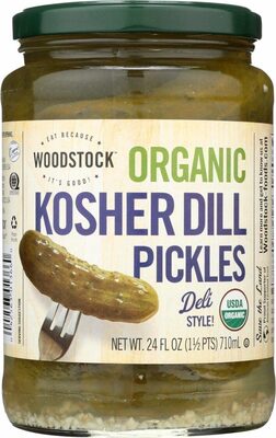 Organic Whole Kosher Dill Pickles