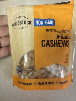 Roasted & Salted Whole Cashews, Roasted & Salted