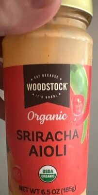 Organic Sriracha Aioli, Sriracha