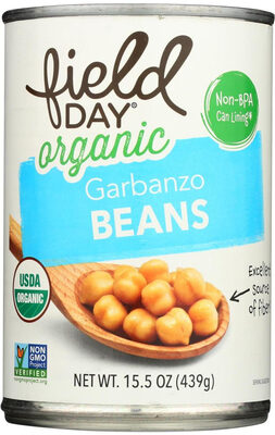 Field Day, Organic Chickpeas Garbanzo Beans, Garbanzo Beans