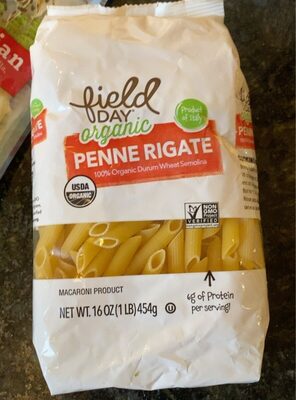 Organic Durum Wheat Semolina Macaroni Product, Penne Rigate