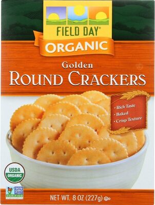 Golden Organic Round Crackers, Golden