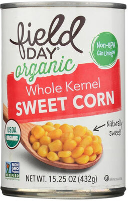Sweet Organic Whole Kernel Corn, Sweet