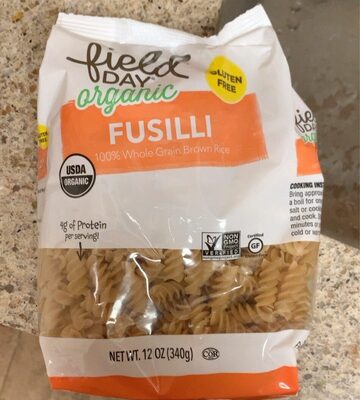 Organic Whole Grain Brown Rice Pasta, Fusilli