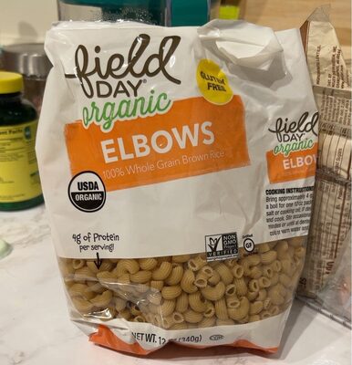 Whole Grain Brown Rice Pasta, Elbows
