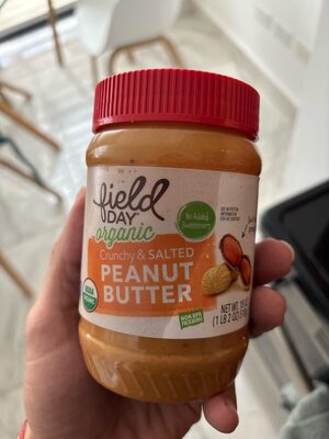 Crunchy & Salted Organic Peanut Butter, Crunchy & Salted